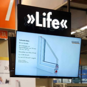 Digitale Systeme - LIFE display Leuchtbuchstaben - Konstrukta Werbetechnik